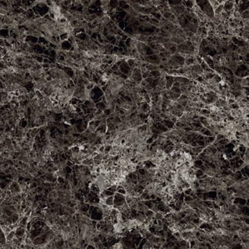 IZODEKOR Revêtement Mural Carrare pour Salon et Cuisine - Effet Marbre, Surface Brillante | Alternative Carrelage Marbre — Emperador Dark