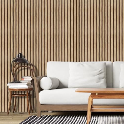 Papier peint moderne Arthome bois 44cmx3m autocollant salon accueil amovible