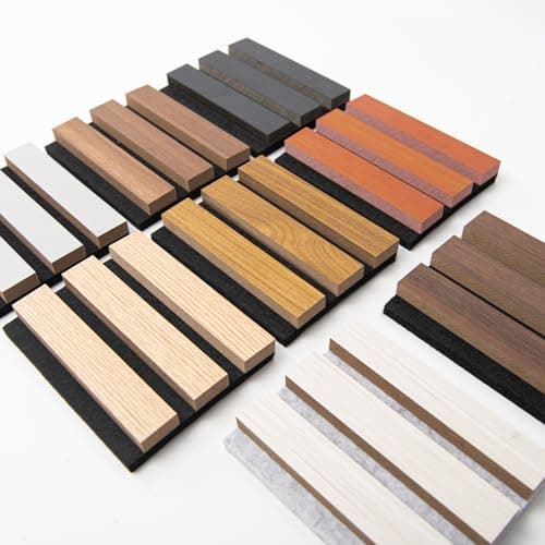 Art3d - Panneaux acoustiques insonorisants 3D bois noyer 2,88㎡ pour mur et plafond - Hauteperformance sonore et esthétiq — Échantillons