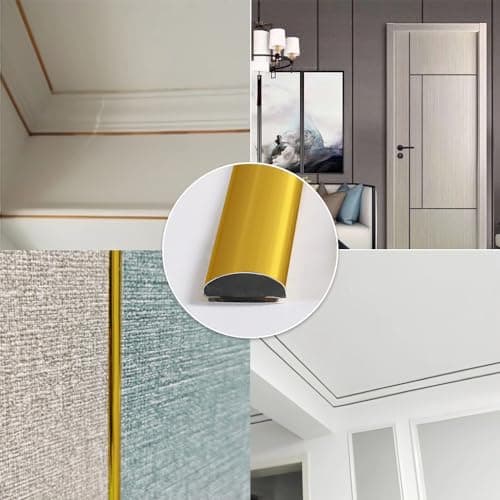 Moulure autocollante pour plafond blanc 6m x 8mm x 3mm chaudes tendances