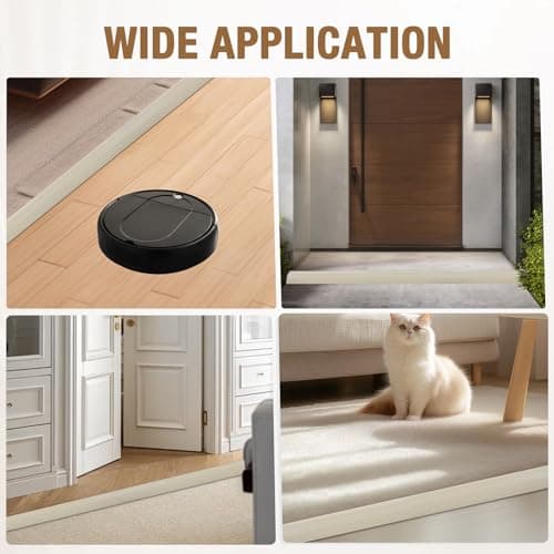 Barre de seuil en PVC Grain de bois beige 10mm×1m pour stratifié et transition de tapis