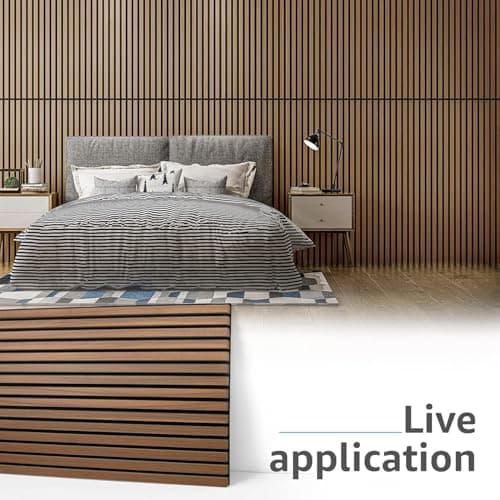Art3d - Panneaux acoustiques insonorisants 3D bois noyer 2,88㎡ pour mur et plafond - Hauteperformance sonore et esthétiq