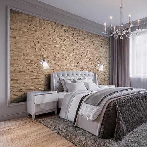 Revêtement mural 3D naturel en chêne – Design mural Deja vu (1 m²)