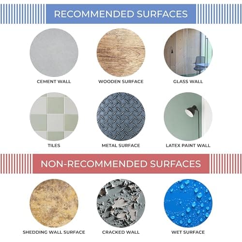 Ruban Adhésif Double Face Caremore 30 Pièces Noir Fort Rectangles et Carrés Round