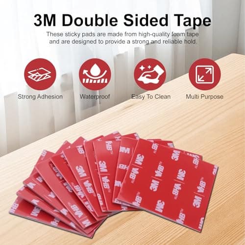 Scotch Double Face Extra Fort 20 Pièces Imperméable RéSistant Hautes TempéRatures Voiture Exterieur RéParation Fixation