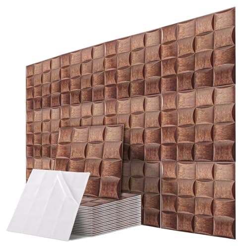 LOPYXBR Panneaux muraux 3D Blancs + Lot de 20 Panneaux Muraux 3D en Polystyrène - Idéaux pour décoration de Plafond et M