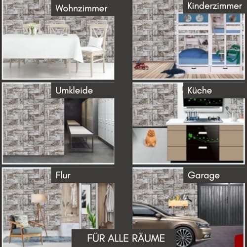 Panneaux muraux 3D en PVC pour revêtement mural bois - Décoration murale intérieure - Aspect chêne (lattes) - 50 x 97 cm