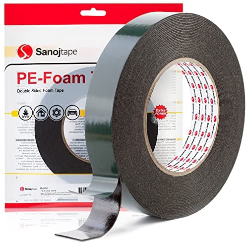 Sanojtape Ruban Adhésif Double Face Extra Fort – Fixation Sans Perçage pour Auto, Maison et Bricolage – Mousse Acrylique