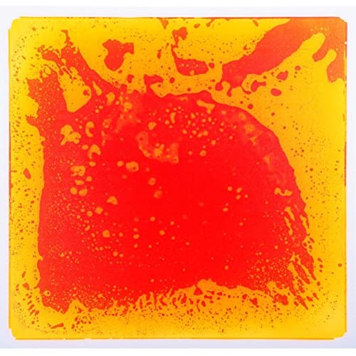 Art3d Lot de 1 coloré liquide Dance Floor Puzzles : Parfait pour les Étudiants | Idéal pour les Parties | Faciles à Inst — Orange/Rouge