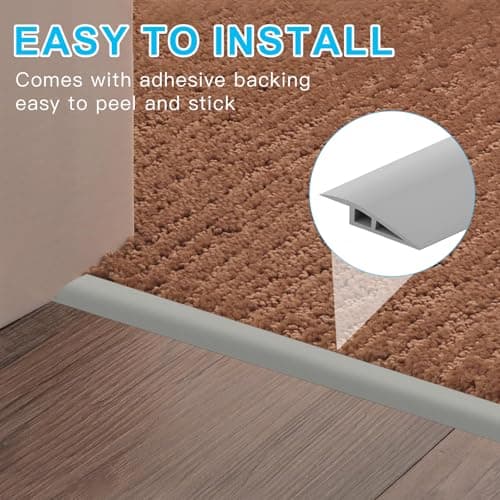 Profils autocollants de transition PVC 1 m x 5 cm