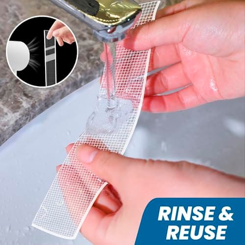 TAPEBEAR Ruban adhésif nano double face Fort, Réutilisable et Sans Trace 30mm x 5m pour Photos et Posters