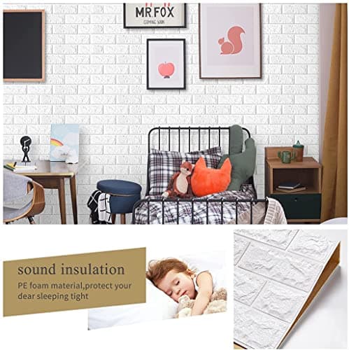 Panneaux Muraux 3d Adhesif Bibykivn, Aspect Pierre, Imperméable pour Cuisine Chambre Salon, Fond Décor TV 70 cm x 10 M -