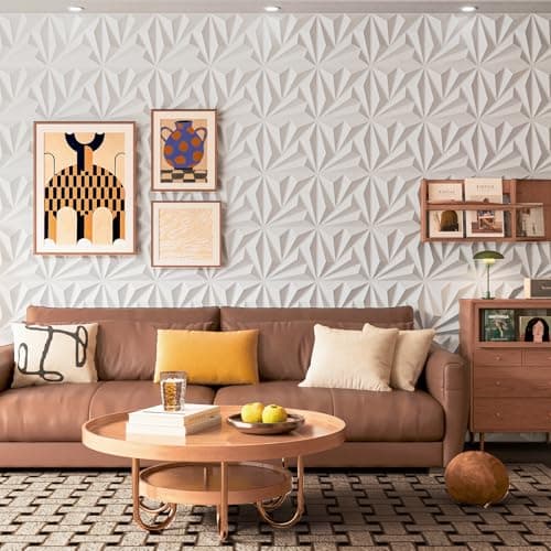 Art3d Lot de 20 panneaux muraux décoratifs 3D blancs en PVC | Intérieur | Décoration murale | Faciles à installer | 30 x