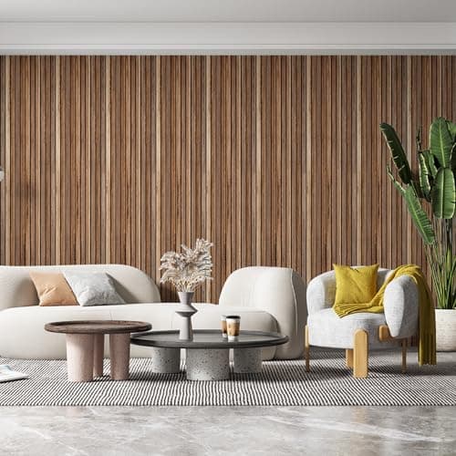 ZODEKOR Lot de 10 panneaux muraux 3D en polystyrène expansé, Aspect bois, Pour le salon et la chambre à coucher