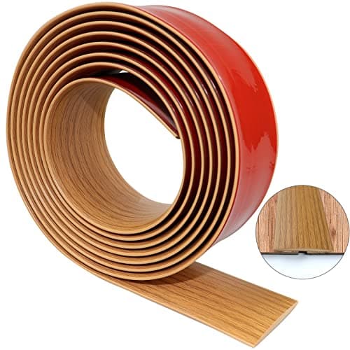 Seuil de porte adhésif en vinyle Jaune 300x4cm pour planchers stratifiés