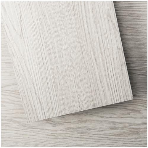 Art3d - Lot de 36 carrelage de sol en vinyle auto-adhésif pour surface rigide, Blanc délavé, 5 m²