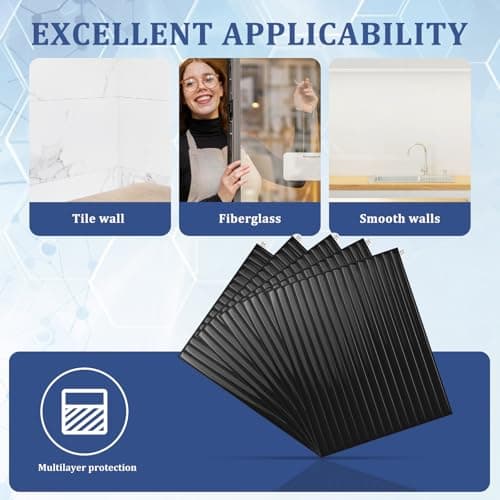 Panneaux Muraux 3D Adhesive Résistant à l'Eau et à l'Huile pour Cuisine Panneau Mural Decoratif Dalle PVC, 5 Pcs Autocol