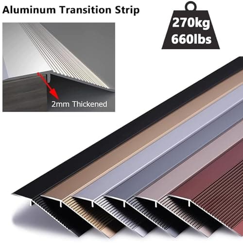 Rampe de seuil en Aluminium pour Fauteuil Roulant et Scooters - Antidérapante et adapté aux Portes de l'entrée - Flûte d
