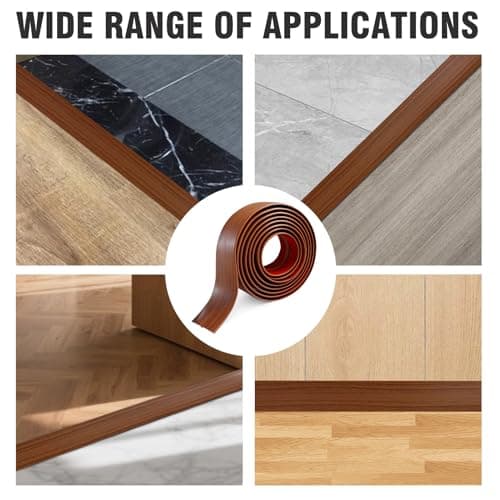 Profilé de transition en T 5 cm x 2 m PVC grain de bois