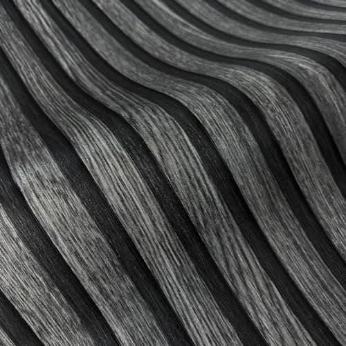 Papier peint bois marron modernes, acoustiques 3D, panneaux en bois scandinaves, naturels, fabriqués en Allemagne, 10,05 — Chêne Noir