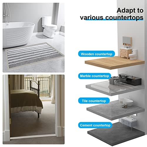 Btstil bande de transition autocollante en vinyle arbres gris, bois, sol stratifié et parquet, seuil de porte arbres gri