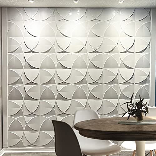 Title: Art3d Lot de 33 panneaux muraux 3D décoratifs en PVC Blanc parfait pour décoration salon et bureau 3 m² tendência