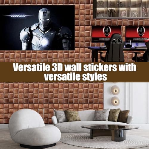 LOPYXBR Panneaux muraux 3D Blancs + Lot de 20 Panneaux Muraux 3D en Polystyrène - Idéaux pour décoration de Plafond et M