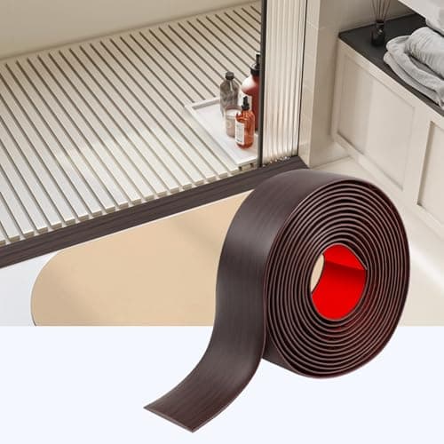 Bande de Transition Autocollante Gris Foncé + Largeur 200cm * Hauteur 4cm + Utilisateurs Professionnels + Entrées de Mag — Noyer Noir