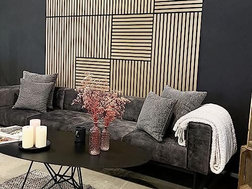 Muelles 3D panneaux bois modernes insonorisation et décoration - Lattes 3D 11000b