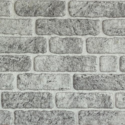 ZODEKOR Lot de 10 panneaux muraux 3D en polystyrène expansé, Aspect bois, Pour le salon et la chambre à coucher — Weiss Grau