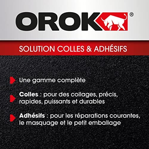 OROK - Ruban adhésif double face moussant 1,5m x 19mm - Pour surfaces irrégulières - Adhésif souple - Bricolage
