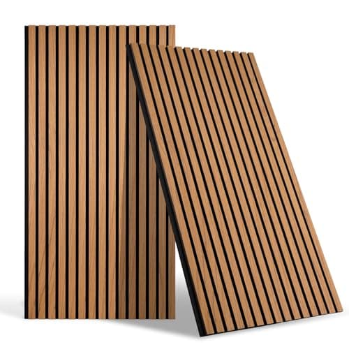 Panneaux muraux acoustiques 3D en chêne Dollar Boss pour bureau, chambre à coucher et cuisine, 240 x 60 cm, panneaux mur