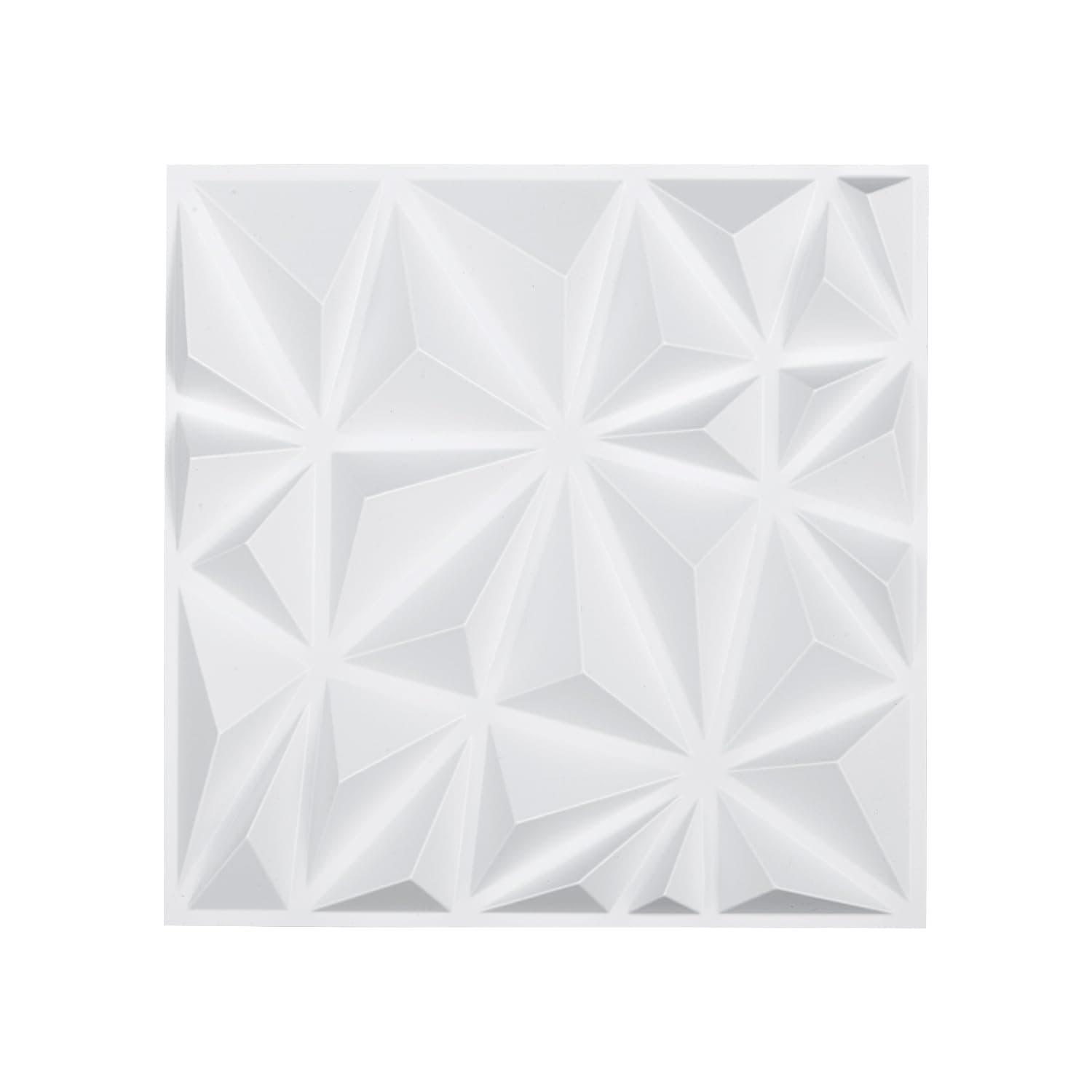 Panneau Mural Vintage VEVOR 3D Blanc Mat Motif Diamant pour Chambre Vintage Minimaliste, Panneau Mural PVC pour Plafond,