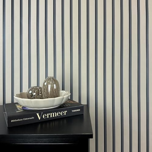 Papier peint bois marron modernes, acoustiques 3D, panneaux en bois scandinaves, naturels, fabriqués en Allemagne, 10,05 — Panneaux Taupe