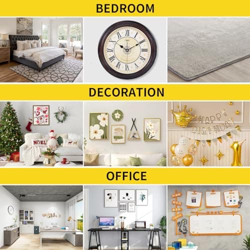 CRESZZLE adhesif double face extra fort pour Tapis, Mur Photo, Cuisine - Amovible et Sans Trace, 10 Mètres