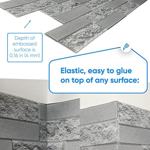 Panneaux muraux 3D en PVC argentés - Lot de 10 | Intérieur | Décoration murale | Éclairage atmosphérique | Taille 10x1m