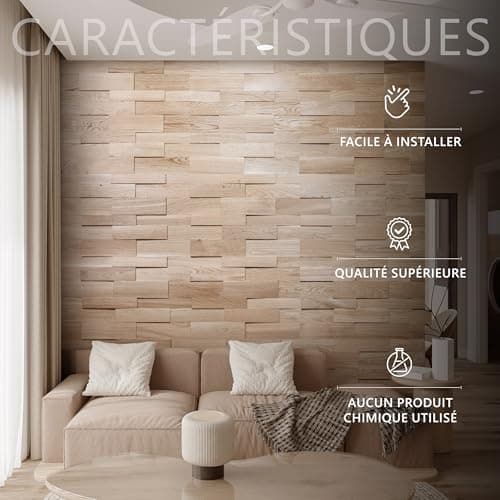 Bois Wallpaper Design Panneau Mural en Chêne 3D avec Revêtement en Bois De Chêne Structuré pour Décor Intérieur - Modèle