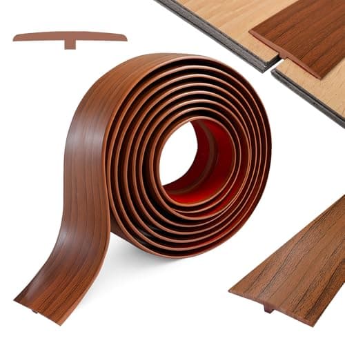 Profilé de transition en T 5 cm x 2 m PVC grain de bois