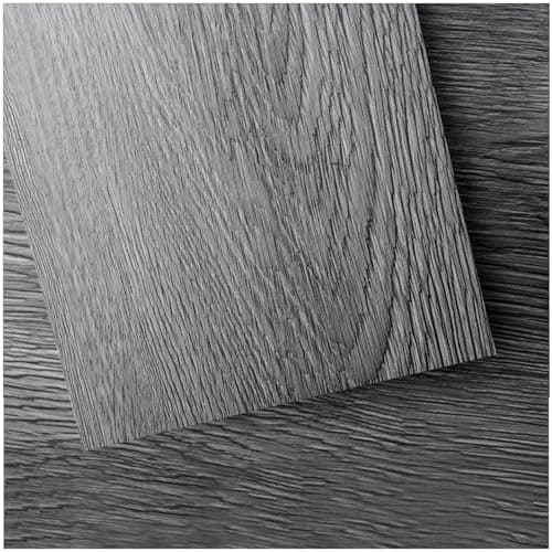 Art3d - Lot de 36 carrelage de sol en vinyle auto-adhésif pour surface rigide, Blanc délavé, 5 m² — Gris