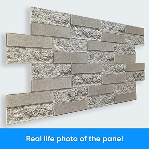 Panneaux muraux 3D en PVC argentés - Lot de 10 | Intérieur | Décoration murale | Éclairage atmosphérique | Taille 10x1m