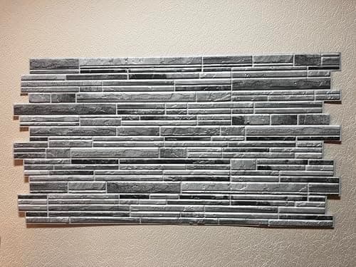 Grace Baltic Lot de 20 panneaux muraux 3D pour décoration murale intérieure, décoratifs et faciles à installer, idéaux p — Gris Ardoise.
