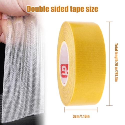 ruban adhésif double face robuste 30mm x 20m facile à couper et à enlever pour tapis photo voiture ou extérieur forte a