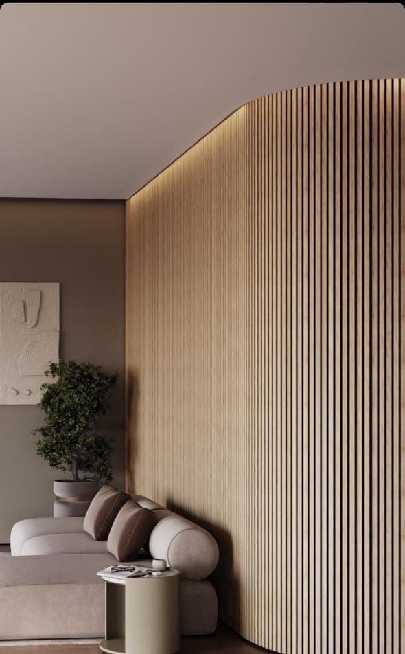 Panneaux acoustiques en chêne clair Sonoma | Hauteur 278 cm | Largeur 60 cm | Épaisseur 9 mm | Roulés