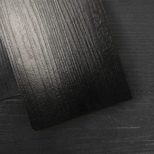 Art3d - Lot de 36 carrelage de sol en vinyle auto-adhésif pour surface rigide, Blanc délavé, 5 m² — Noir
