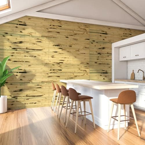 Art3d Panneau mural en bambou naturel pour décoration murale intérieure - Renouvelable - Bureau, Armoire, Plafond - 30 x