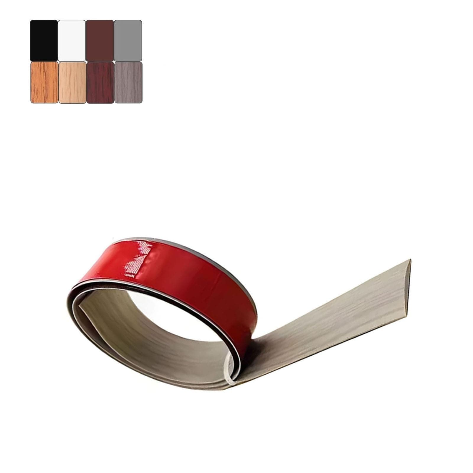 Seuil Autoadhésif GreyWoodGrain 5cm*1m, Pour Porte et Transition de Sol, Bande de Coulage Vinylique 1m x 4cm