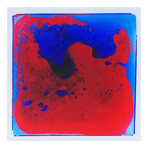 Art3d Lot de 1 coloré liquide Dance Floor Puzzles : Parfait pour les Étudiants | Idéal pour les Parties | Faciles à Inst — Rouge/Bleu