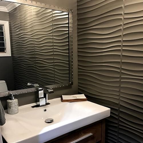 Lot de 12 Panneaux Muraux 3D PVC Effet Brique Incassables