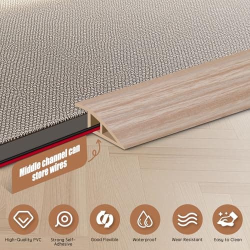 Barre de seuil adhésive multiniveau pour joints de sol et transitions de seuil de moquette et carrelage - pour professio
