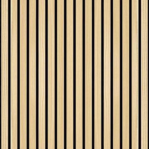JBER Lot de 6 Panneaux Acoustiques Mural Chêne Rustique, Auto-Adhésifs pour Bureaux et Maison, Haute Performance Acousti — Chêne naturel